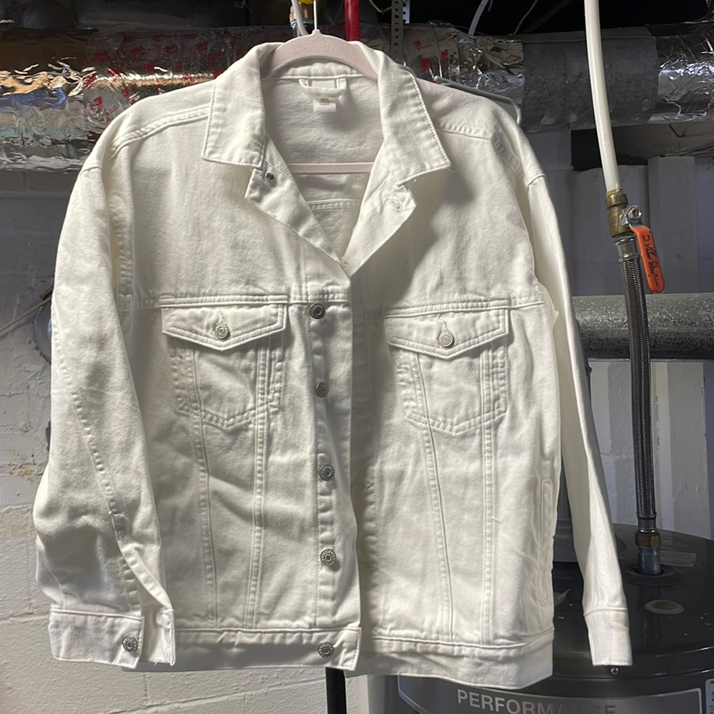 Boyfriend White Denim Jacket
